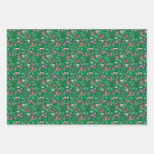 オーストラリアの牛の犬の青いヒーラークリスマス ラッピングペーパーシート (正面2)