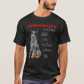 オーストラリアの牛の犬は牛おもしろいの犬のヘレを管理 Tシャツ (正面)
