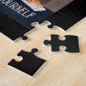 オーストラリアの牛の犬コーヒークラブコーヒークラブコーヒードッグ恋人 ジグソーパズル (側面)