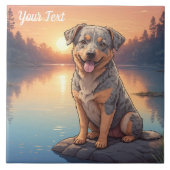 オーストラリアの牛の犬バイレイク タイル (正面)