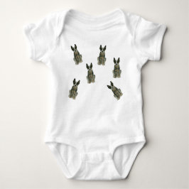 オーストラリアの牛の犬ブルーヒーラードッグワンピース ベビーボディスーツ