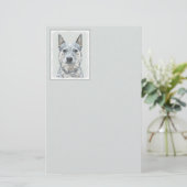 オーストラリアの牛の犬 – かわいいオリジナルドッグアート (スタンド正面)