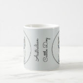 オーストラリアの牛の犬 – かわいいオリジナルドッグアート コーヒーマグカップ (中央)