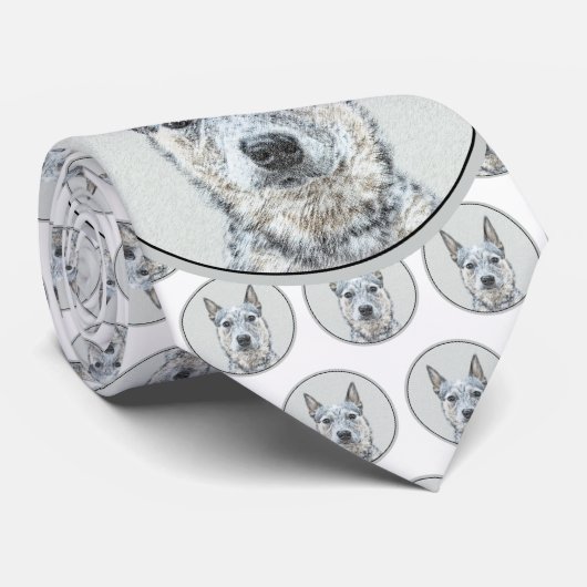オーストラリアの牛の犬 – かわいいオリジナルドッグアート ネクタイ (ロール)