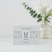 オーストラリアの牛の犬 – かわいいオリジナルドッグアート 名刺 (スタンド正面)