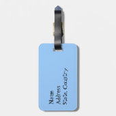 『オーストラリアの牛の犬』 ラゲッジタグ (裏面縦)