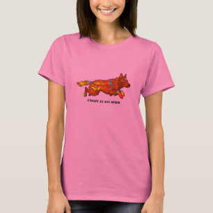 オーストラリアの牛の犬 – 任意のスピードシャツで危険 Tシャツ