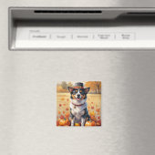 オーストラリアの牛の紅葉感謝祭 マグネット (インサイチュ (食洗機))