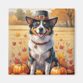 オーストラリアの牛の紅葉感謝祭 マグネット (正面)