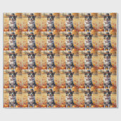 オーストラリアの牛の紅葉感謝祭 ラッピングペーパー (フラット)