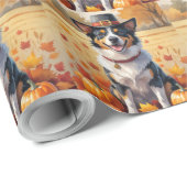 オーストラリアの牛の紅葉感謝祭 ラッピングペーパー (ロールコーナー)