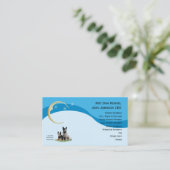 オーストラリアの牛はw/Goldの月及び星のプロフィールの後をつけます 名刺 (スタンド正面)