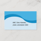 オーストラリアの牛はw/Goldの月及び星のプロフィールの後をつけます 名刺 (裏面)