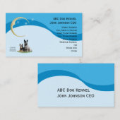 オーストラリアの牛はw/Goldの月及び星のプロフィールの後をつけます 名刺 (正面/裏面)