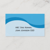 オーストラリアの牛はw/Goldの月及び星のプロフィールの後をつけます 名刺 (裏面)