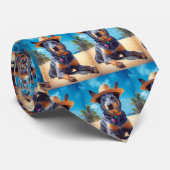 オーストラリアの牛オンビーチ、愛犬家の夏の贈り物 ネクタイ (ロール)