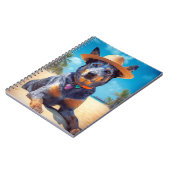 オーストラリアの牛オンビーチ、愛犬家の夏の贈り物 ノートブック (左側)