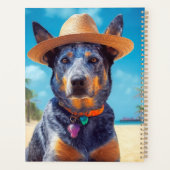 オーストラリアの牛オンビーチ、愛犬家の夏の贈り物 プランナー手帳 (裏面)