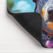 オーストラリアの牛オンビーチ、愛犬家の夏の贈り物 マウスパッド (コーナー)