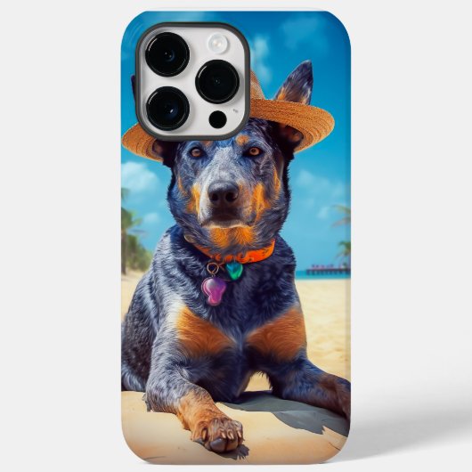 オーストラリアの牛オンビーチ、愛犬家の夏の贈り物 Case-Mate iPhoneケース (裏面)