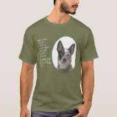 オーストラリアの牛犬のパパのTシャツ Tシャツ (正面)