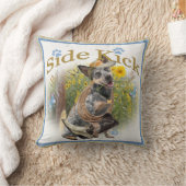 オーストラリアの牛犬の側面の蹴り クッション (ブランケット)