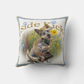 オーストラリアの牛犬の側面の蹴り クッション (裏面)