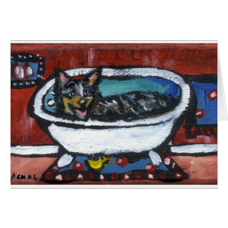 オーストラリアの牛犬の浴室