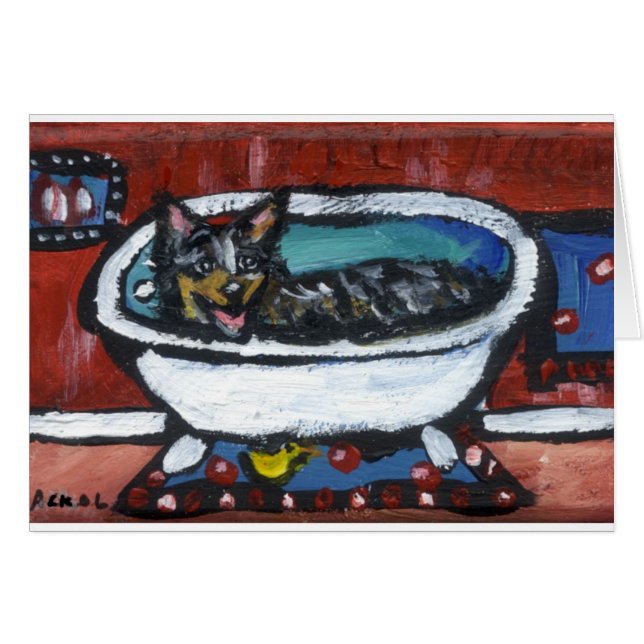 オーストラリアの牛犬の浴室 (正面横)