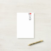 オーストラリアの牛犬の漫画 ポストイット (デスク上)