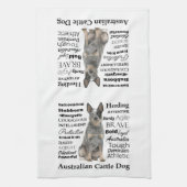 オーストラリアの牛犬の特性の台所タオル キッチンタオル (縦)