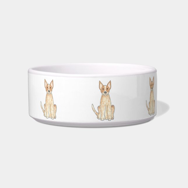 オーストラリアの牛犬の赤いHeelerのペットボウル ボウル (正面)