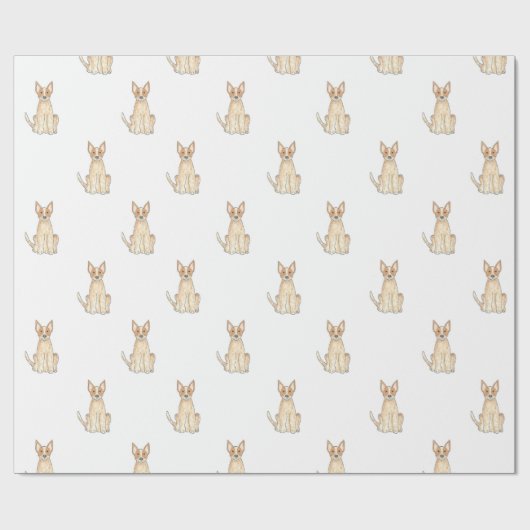 オーストラリアの牛犬のHeelerのギフトの包装紙 ラッピングペーパー (フラット)