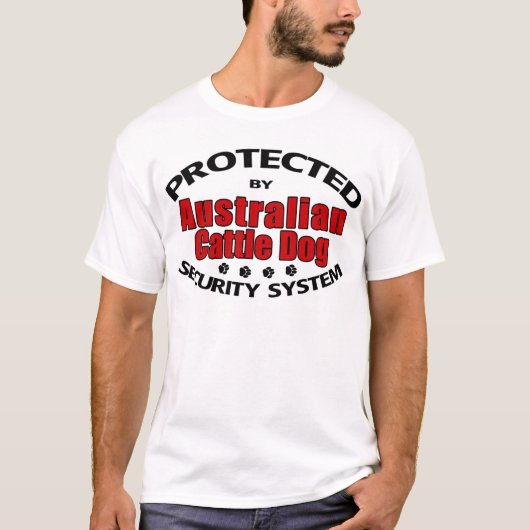 オーストラリアの牛犬セキュリティ Tシャツ (正面)