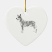 オーストラリアの牛犬 セラミックオーナメント (裏面)
