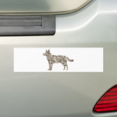 オーストラリアの牛犬 バンパーステッカー (車上)