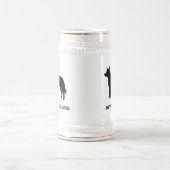 オーストラリアの牛犬 ビールジョッキ (中央)