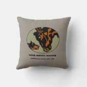 オーストラリアの牛犬-心は問題を動かします クッション (裏面)