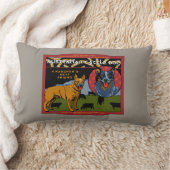 オーストラリアの牛犬-牧場主で親友 ランバークッション (ブランケット)