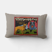 オーストラリアの牛犬-牧場主で親友 ランバークッション (裏面)