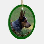 オーストラリアの牛犬-青いHEELER -オーナメント セラミックオーナメント (右)