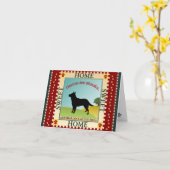 オーストラリアの牛犬 (ACD) カード (黄色い花)