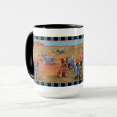 オーストラリアの牛犬- Ayersの相続人 マグカップ (正面左)