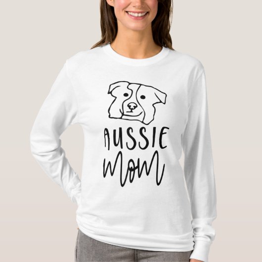 オーストラリアの牧羊犬のオーストラリアの母親 Tシャツ (正面)
