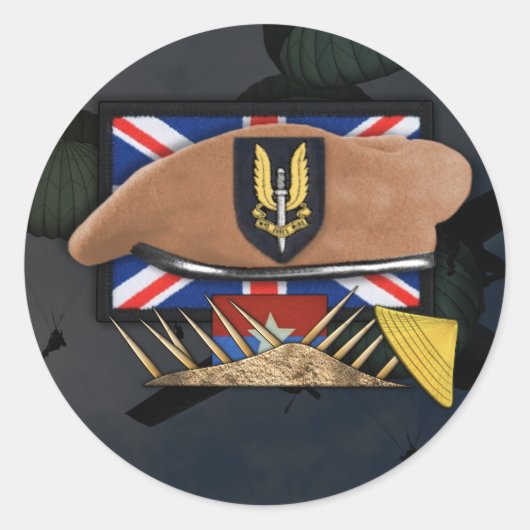 オーストラリアの特別航空サービスsasベトナムステッカー ラウンドシール (正面)