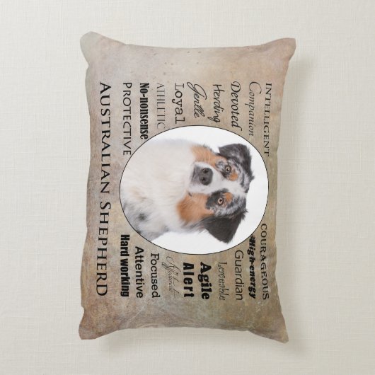 オーストラリアの特徴の枕 アクセントクッション (裏面(縦))