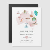 オーストラリアの目的地の結婚式の日付を保存 (正面/裏面)