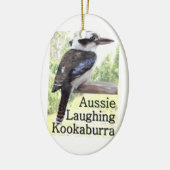 オーストラリアの笑うKookaburra セラミックオーナメント (左)