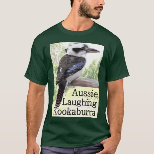オーストラリアの笑うKookaburra Tシャツ (正面)