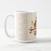 オーストラリアの紋章の茶色の濃淡 コーヒーマグカップ (左)